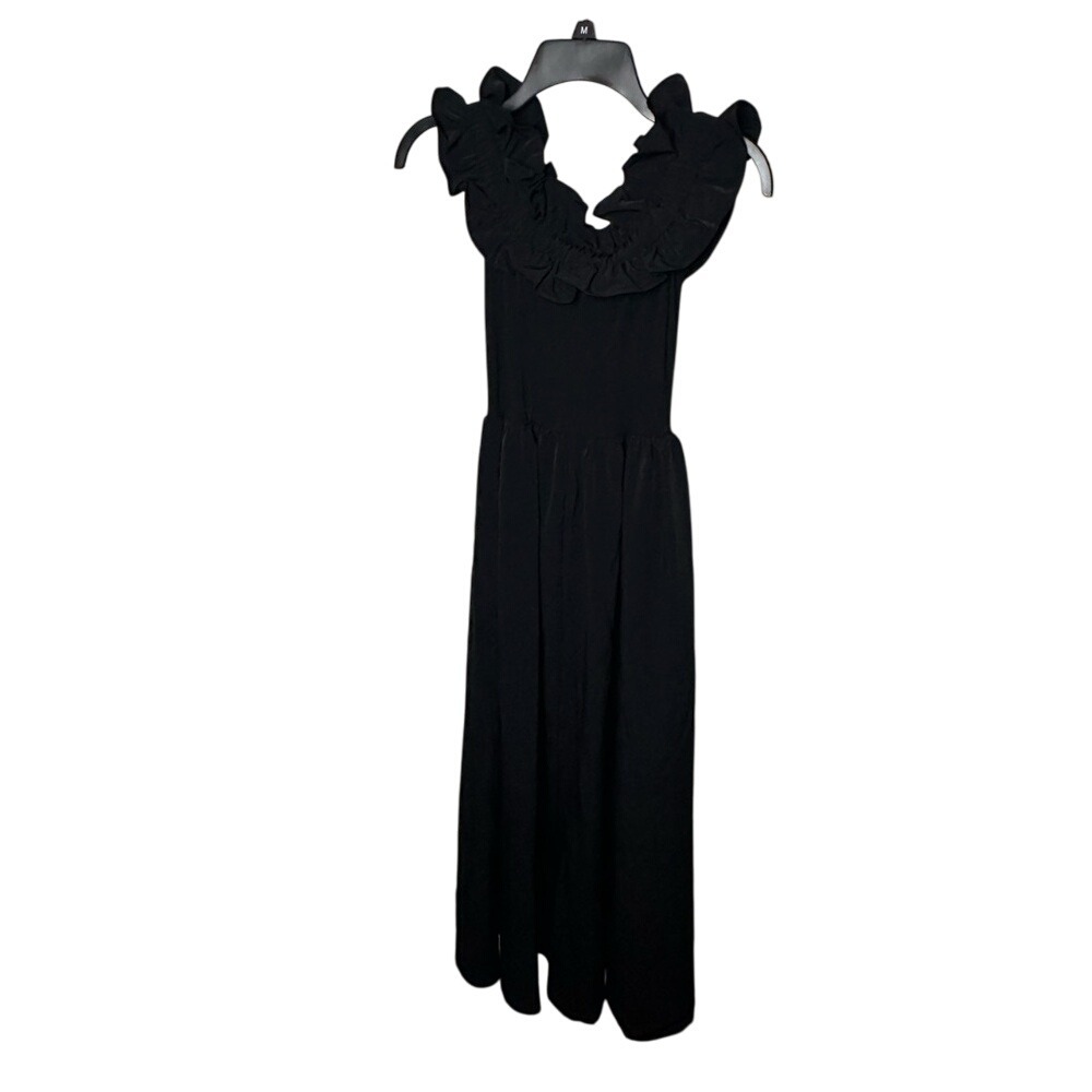 Elegant‎ Black Ruffle Dress